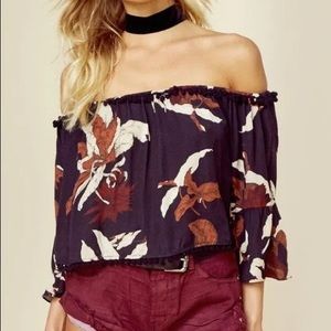 Tularosa off the shoulder Pom Pom